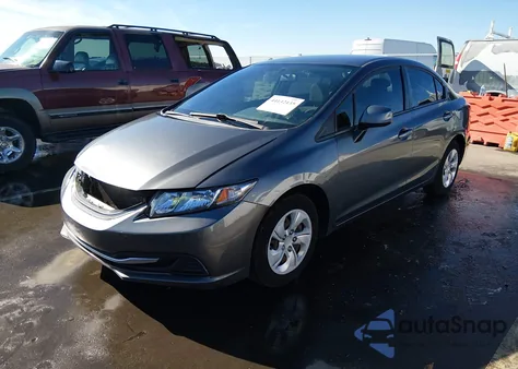 2013 Honda Civic Lx z USA, uszkodzony, nr VIN 2HGFB2F56DH522394